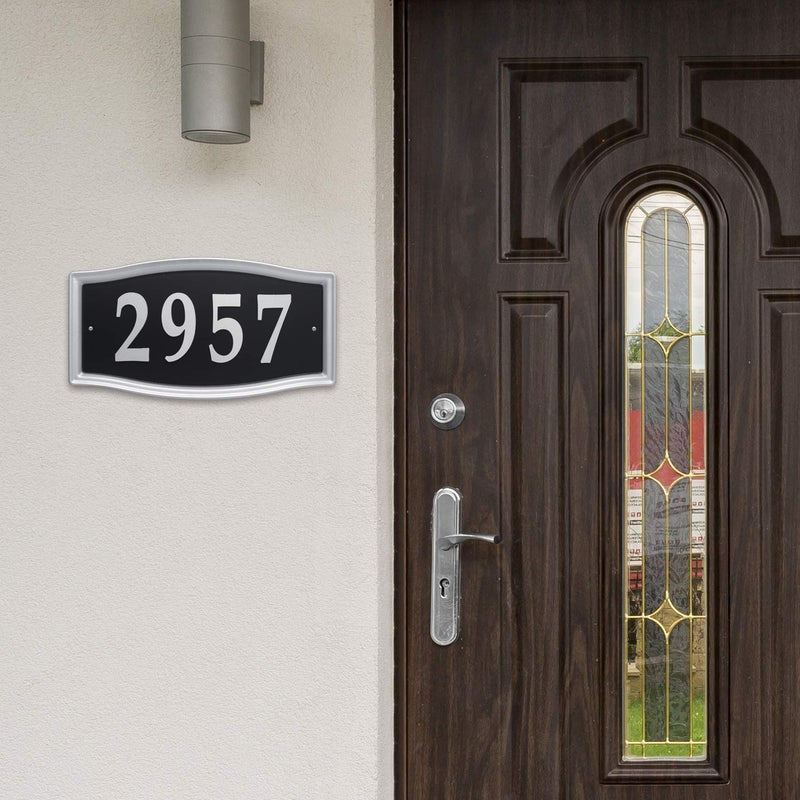 Whitehall Products 11199 Easy Street Address Plaque-Silver, 15.5x8x0.5 - Image 2